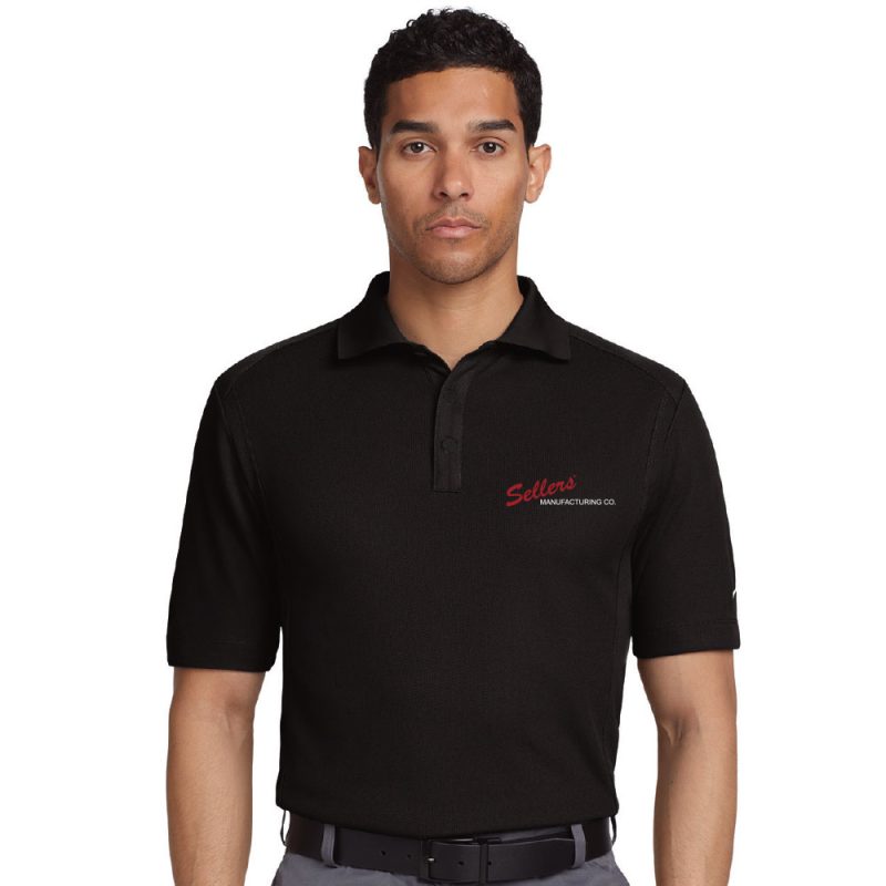 Black Nike Dri Fit Classic Polo