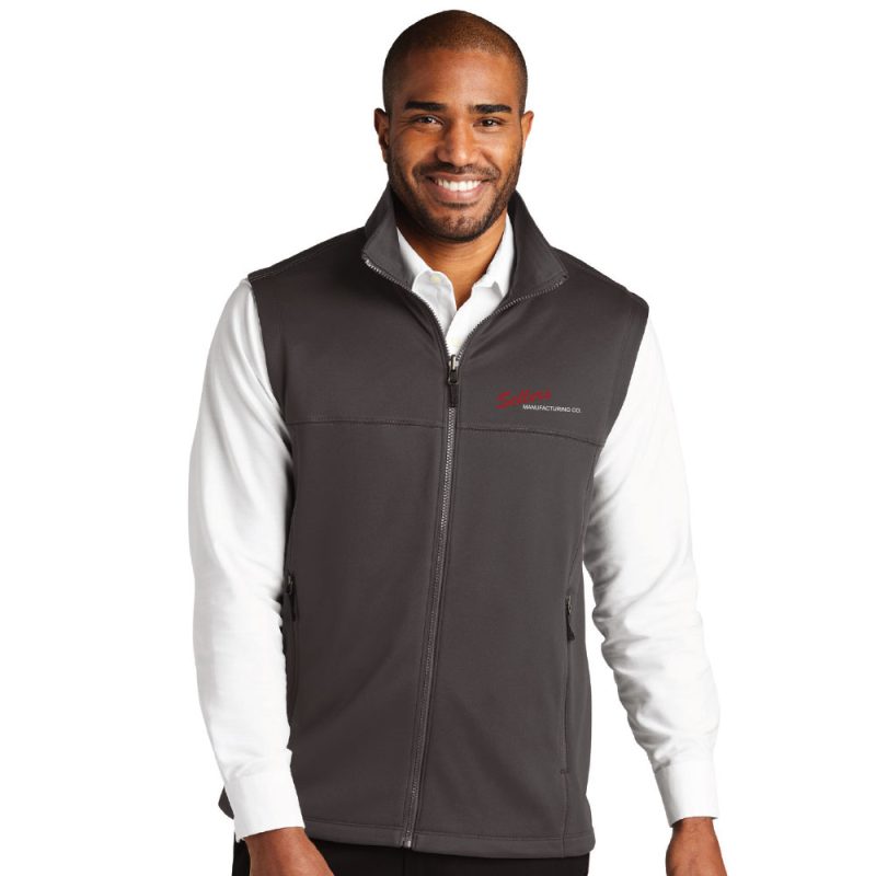 Graphite Port Authority Smooth Fleece Vest